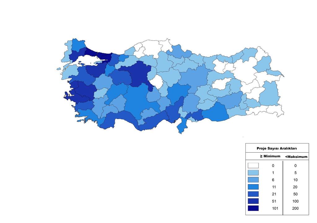 Harita 10: 2012-2016 Yılları Arasında Yatırım