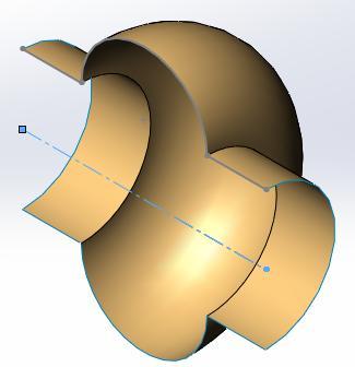 Direction 1 Angle: Birinci yön açısı Blind: Döndürme açı ölçüsü girilerek yapılır. Up to Vertex: Seçilen bir köģeye kadar döndür. Up to Surface: Seçilen bir yüzeye kadar döndür.