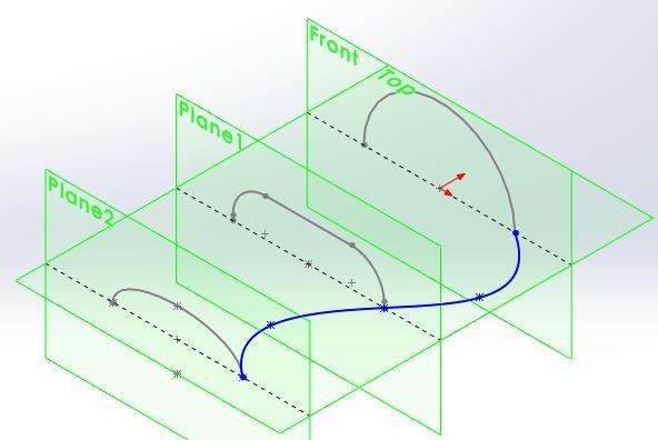 Guide Curves (Klavuz eğriler) kullanılırsa Ģekil