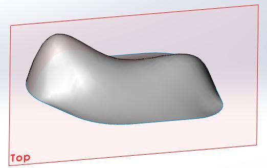 ĠĢlem sırası Ģöyledir; Offset Surface komutu seçilir.