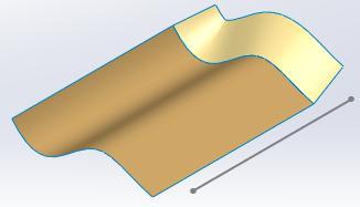 kullanılır. ĠĢlem sırası Ģöyledir; Perpendicular to vector sekmesi iģaretlenir. Reference vector kutusu iģaretlenir.