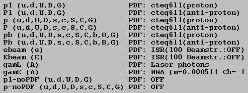 Demet & süreç seçimi Demetleri seçin: (LEP, LHC.