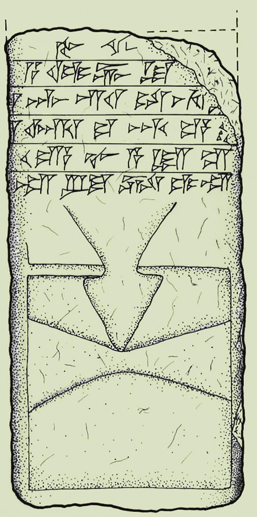 Sarduri Dönemine Ait Kitabe / The Urartian Inscription Dated to Sarduri II from Avnik Fortress Kalenin doğu tarafında Avnik Çayı nı gören ikinci bir su sarnıcı daha tespit