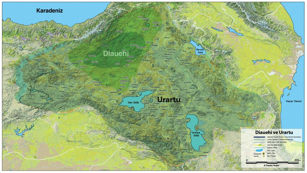 Figure 1: Urartu ve Diauehi Yayılım