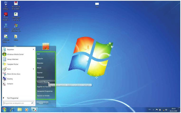 WİNDOWS YENİDEN GERİ YÜKLEME Windows 7 işletim sisteminin yeniden kurulumu ve dosyaların yedeklenmesi; Bilgisayarınız ile Windows kurulum DVD si verilmemektedir.