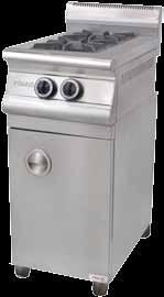 Sağlam konstrüksiyonu ile emniyetli kullanım sağlar. M173 Gas Cooker It can be operated with Lpg and Ng gas Durable easy to clean and hygienic because of the stainless steel construction.