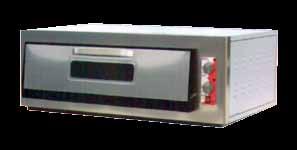 Power Pizza Ovens- 6 6 pizza capacity in Ø 250 mm 6 KW/ 2 Nac 380 V Power