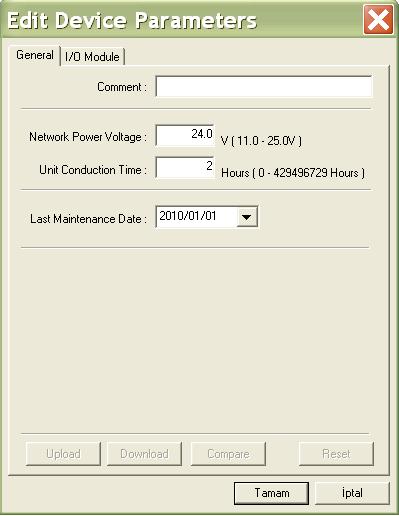 Network gerilimi 24V yapılmalı.