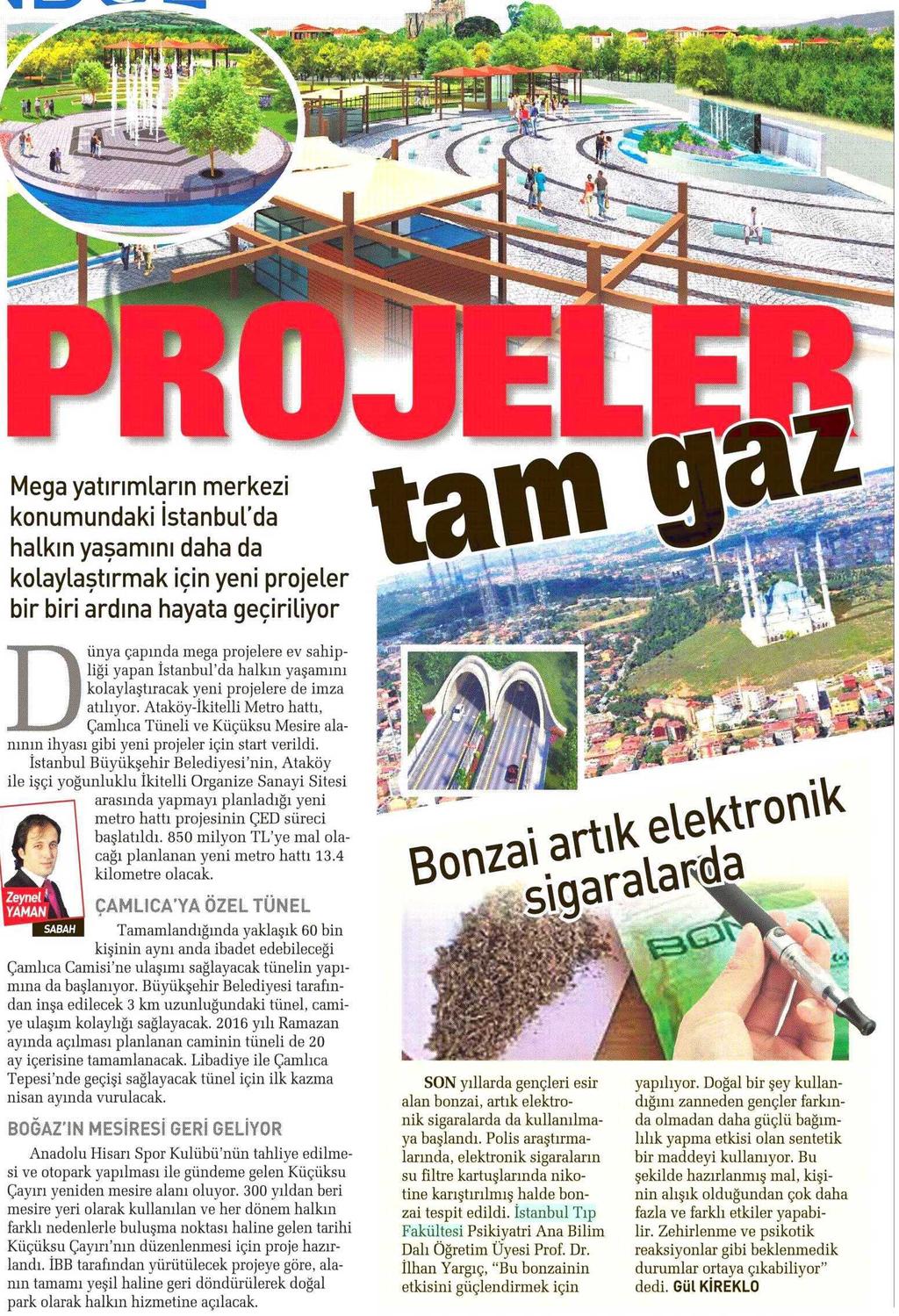 PROJELER TAM GAZ Yayın Adı : Sabah Periyod :