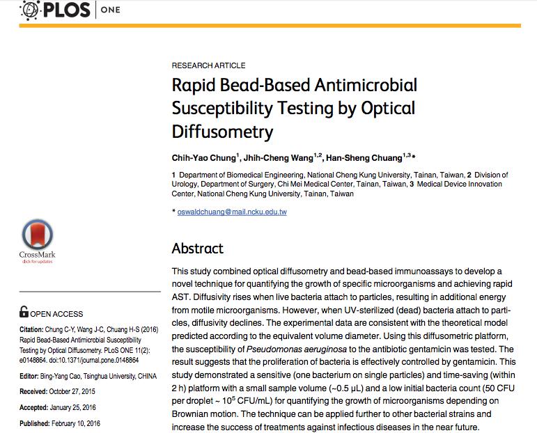 Antibiyotik Direncini Tespit Etmek Optikal Difüzometri Optikal difüsometri ve bead-based immunoassays