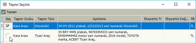 Durumu; sahası program tarafından otomatik olarak güncellenir.