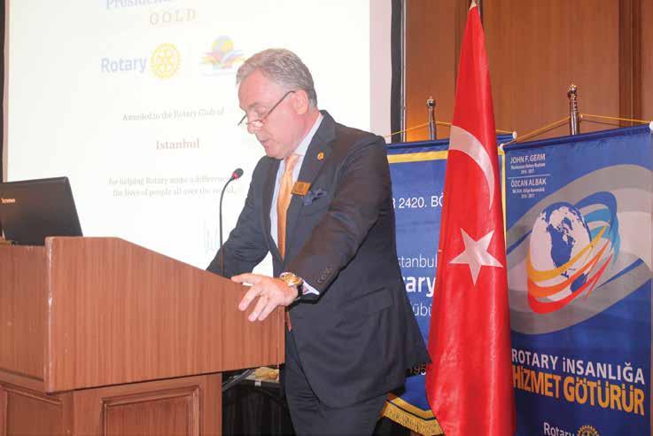 Rotary Serving Humanity John. F. Germ Uluslararası Rotary Başkanı Üyelere Duyurudur Bu duyuru Geri Kazanılmış Kağıt a basılmıştır Rotary İnsanlığa Hizmet Götürür Özcan Albak UR 2420.