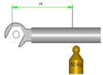 (Tube must not turn with nut.) Recommended lenght of wrench shown table A except 20mm.