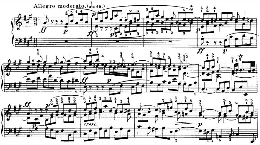 EK 27- Bach, İyi Düzenlenmiş Klavye, 1. Cilt, No. 19 Füg.