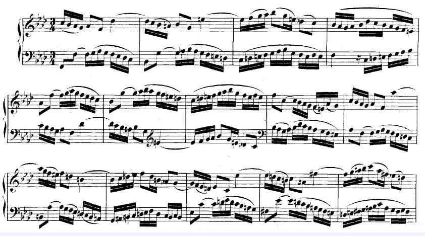 EK 2- Bach, BWV 780, Fa Minör İki Sesli 9.