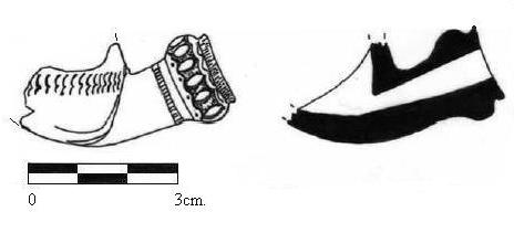 197 KATALOG NO: 91 ÇİZİM NO: 66 FOTOĞRAF NO: 107 ETÜT NO: KUM KH-09/2/L./PT./01/03. TÜRÜ: Pişmiş Toprak. CİNSİ: Lüle.