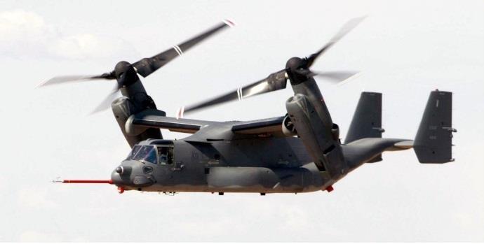 Şekil 1.2 V-22 Osprey Osprey kendi karakteristik özellikleri bulunan bir tilt-rotor hava aracıdır. Tilt-rotorlar multicopter tarihinin bir parçası olmasına rağmen, kendine özgü araçlardır.