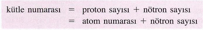 Nötür bir atomda protonların sayısı elektronların sayısına