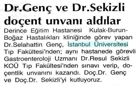 DR.GENÇ VE DR.