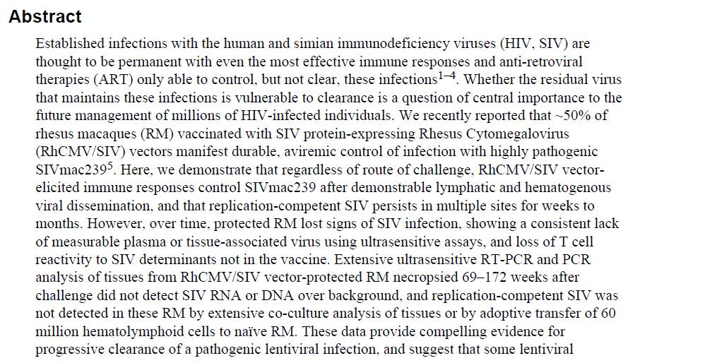 hedef alan aşı +/- antikor temelli yaklaşım ile HIV enfeksiyonunda kür?
