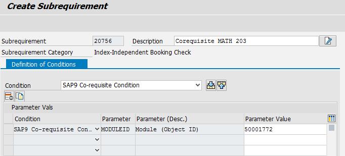 Biraz önce yaratılan gereksinim (requirement) üzerinde iken beyaz sayfa butonuna basınız ve Index-Independent Subrequirement seçeneğini seçiniz.