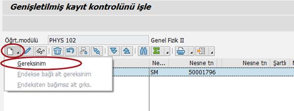 Kod/Tanım alanlarında kurala ilişkin bir kod ve tanım bilgisi girilir.