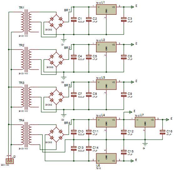 35 5.1.1. Besleme devresi Motor ve sürücü devrelerin beslemeleri frklı knllrdn ypılmktdır. Kullnıln motorlrın beslemesi için 220 V-10A lik Delorenzo firmsın it bir güç kynğı kullnılmıştır.