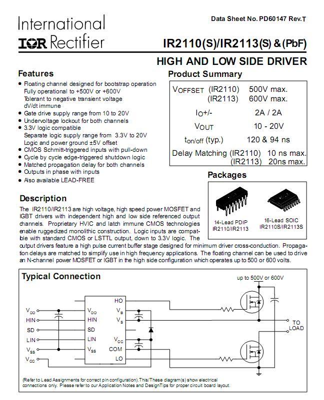 EK-5 IR2110 MOSFET