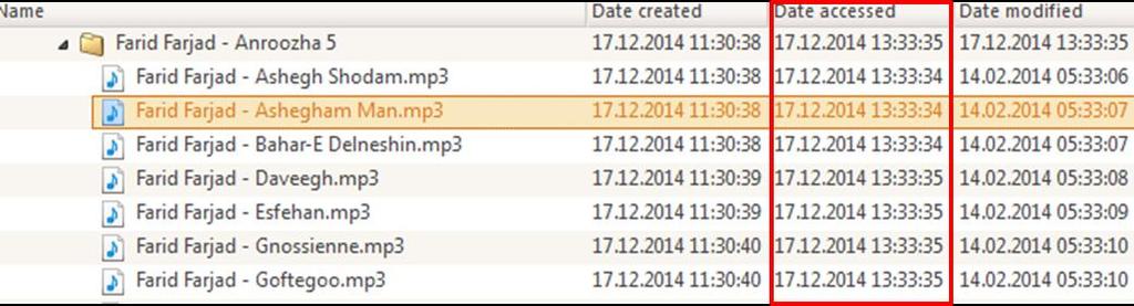 zip dosyaları E-mail dosyaları Ses ve video dosyaları Bu kategorideki zaman bilgilerinden 2 tanesi ele alınacaktır: A.