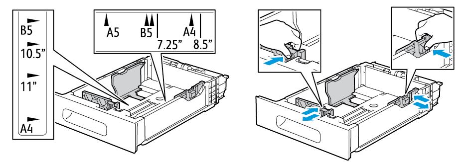 Kağıt ve Ortam Kaset 1'e Zarf Yerleştirme 1. Kaseti yazıcıdan çıkarmak için, kaseti durana kadar dışarı doğru çekin Kasetin önünü hafifçe kaldırın, ardından dışarı çekin. 2.