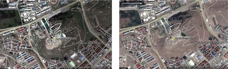 18 Kasım 2005 1 Haziran 2009 3 Haziran 2012 16 Temmuz 2013 Şekil 15 - Erzurum Kiremitliktepe eski Google Earth
