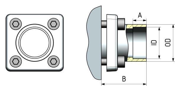 20 50 80,5 88,9 W105 20 50 106 114 Flanşlı Bağlantı / Flange Connection (FL) Ölçüler / Dimensions KOD / CODE A B ID OD FL16 15 40 16,1