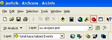 Daha sonra ArcScene arayüzünde ArcToolbox aktif hale getirilir. Şekil 6.
