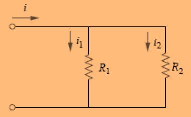 Akım Bölme: n adet paralel bağlı dirence uygulanan toplam akım i ise, değeri R k olan direncin üzerinden geçe