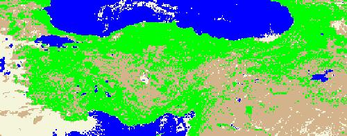 tarihli NDVI görüntüsü Şekil 4.19.