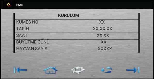 ekil urulum sayfas ekil 4 aremetreler kontrol sayfas ekil 4 de otomasyon sistemin aray men s nde hangi parametreler kontrol edildi i belirtilmi tir ol st k ede T den al nan aman bilgisi g steriliyor.