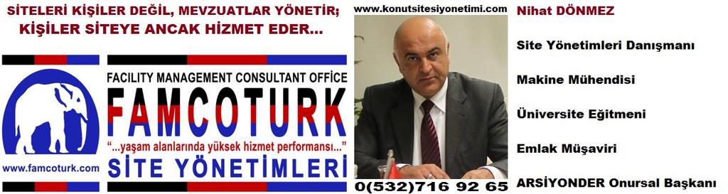 SİTE YÖNETİMLERİNE HİZMET TEKLİFİMİZ (DANIŞMANLIK & YÖNETİM) 2016 Sn.