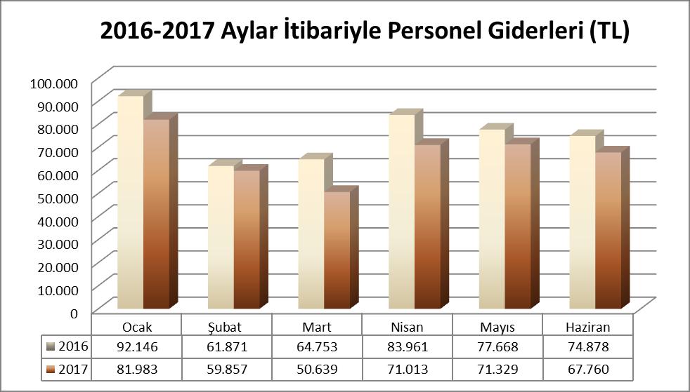 2- Ekonomik Sınıflandırmaya Göre Ocak-Haziran Döneminde Giderlerin Toplam Gider Gerçekleşmeleri İçindeki Payları 2017 Ocak-Haziran dönemi içinde giderlerin toplam gider gerçekleşmeleri içindeki