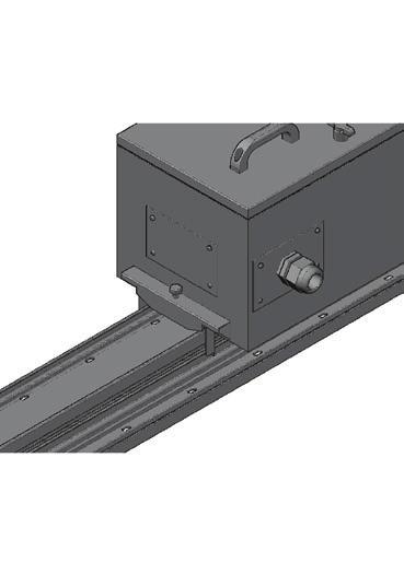 Montaj Şekli 1 Busbar ek noktası hizalama pimi yuvasına gelecek şekilde getiriniz ve busbar ı sürükleyerek pim in yuvasına