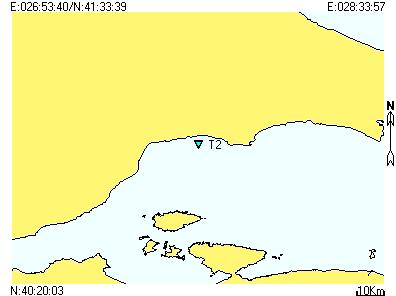 Tarih: 11/08/2009 Seri No: lartuz-276 Arz: N40 :56':52" Tul: E027 :43':49" Saat: 17:40 İstasyon No: T2 Proje: TEKİRDAĞ-2009- YAZ-Hidro Derinlik: 18.00 m Sec-Disc: 8 m Renk Kodu: 5 Hava Sıc.