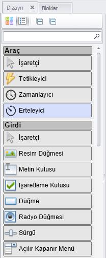 2.4. Proje Öğeleri S a y f a 8 Proje dosya sistemini gösteren ve hızlı ulaşım sağlayan paneldir.