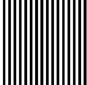 12 Şekil 2.14 128x128 çözünürlüklü siyah-beyaz dikey çizgi Şekil 2.14 deki her bir siyah veya beyaz çizgi genişliği 4 pikseldir. Görüntünün yatay yöndeki siyah beyaz değişimini Şekil 2.