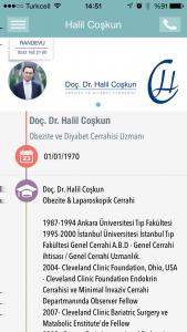 TEDAVİLER sekmesinden Doç. Dr.