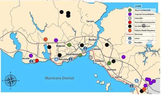 Şekil 4.1 de yıllara göre İstanbul yerleşik alanının nasıl değistiği görülmektedir.