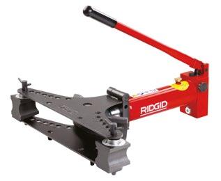 RIDGID hidrolik bükücülerle, 2,2 mm den 7,6 mm ye kadar et kalınlığına sahip çelik boruları bükebilirsiniz.