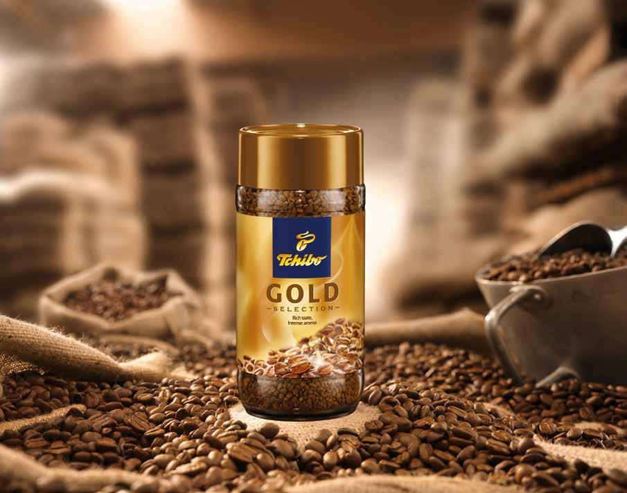 Altın gibi işlenen zengin aroma Bir adet 100 g Gold Selection Çözünebilir Kahve alana 2.