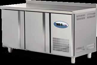 Soğutma Ekipmanları Cooling Equipments Tezgah Tipi Buzdolapları (Fanlı) Refrigerated Counters (Fan Cooling) - Çalışma aralığı; +0º C, + 5º C (tropikal 43º C) - Derin dondurucu için çalışma aralığı;