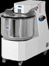Hazırlık Ekipmanları Preparation Equipments Spiral Hamur Yoğurma Makineleri (Tek Devirli) Spiral Dough Mixers (Mono Speed) MSH.04-0.75 Kw 1400 D/Dk 380 V motor gücü.