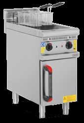 Gazlı Fritöz Gas Deep Fryer Elektrikli Fritöz Electric Deep Fryer Gazlı Fritöz Gas Deep Fryer (mm) (lt) (kw) (V-Hz)