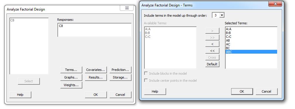 İSTATİSTİK II MINITAB 8.5. Adım Adım Etkin Olmayan Faktörlerin Çıkarılması.